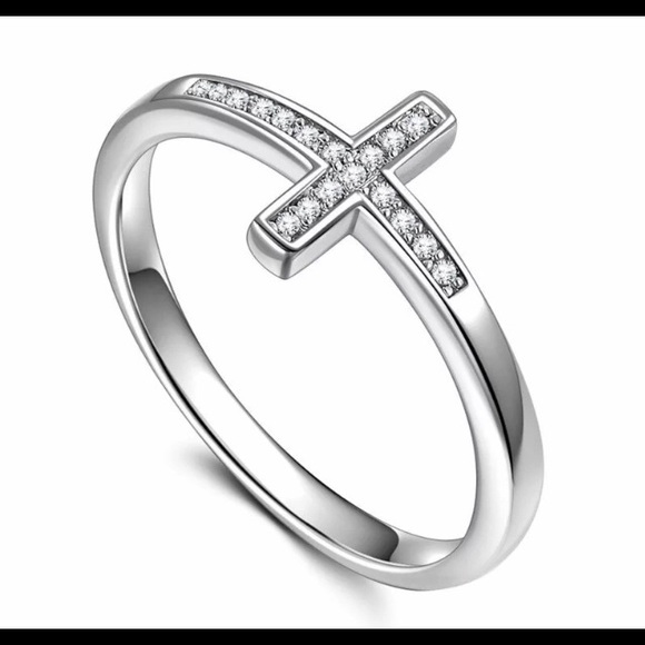 Simple Faith Cross Ring - Picture 2 of 6